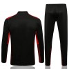 AC Milán Tréninkový Mikina Soupravy Čtvrt Zip 2022-23 Černá